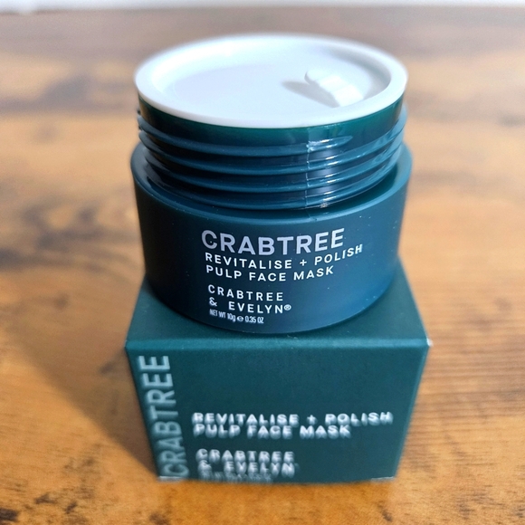 Crabtree & Evelyn (2) NIB Revitalise+Polish Pulp Face Masks Skincare .35 Oz Mini - Picture 4 of 5